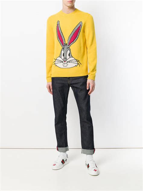 gucci bugs bunny yellow sweater